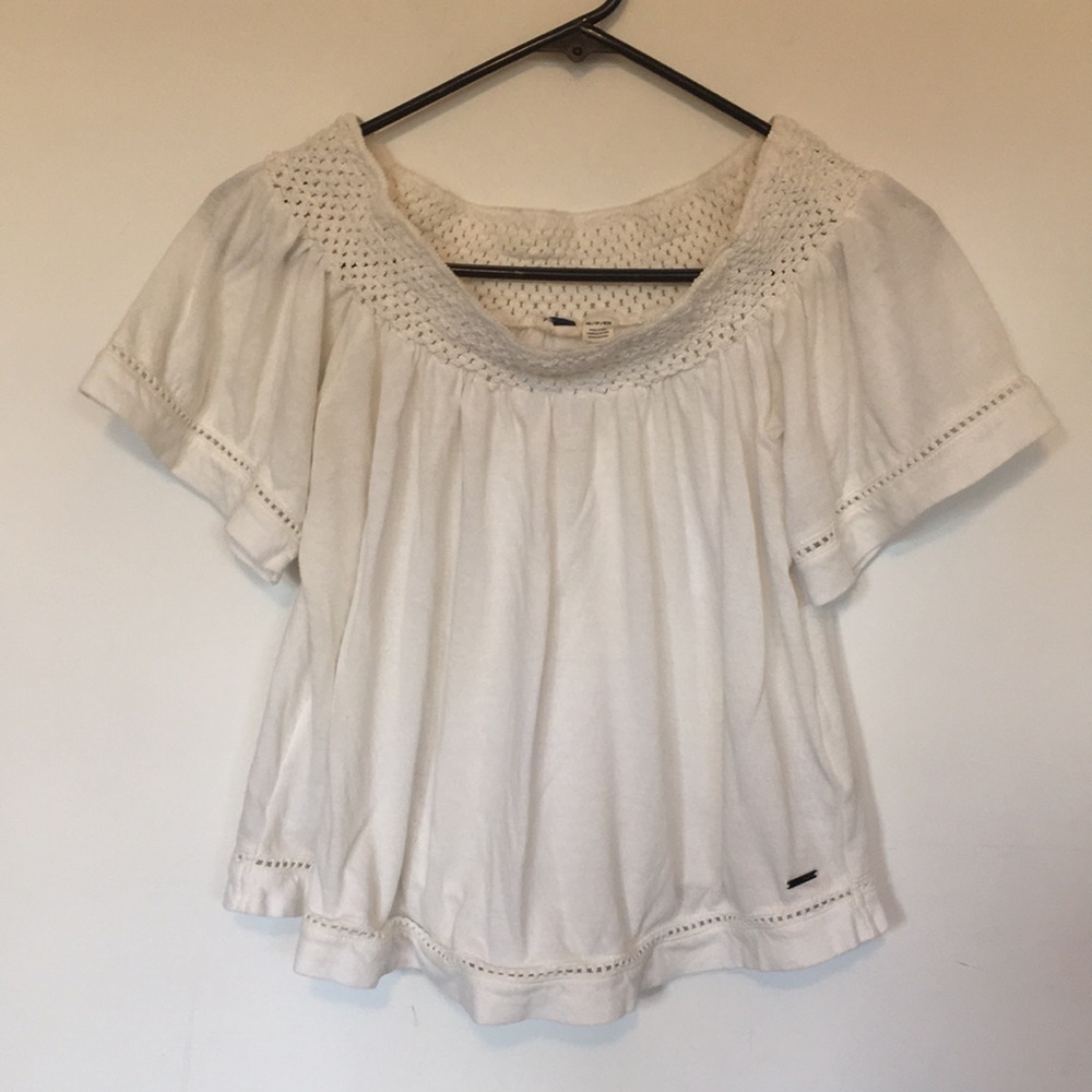 ROXY White Crop Top - Picture 2 of 7